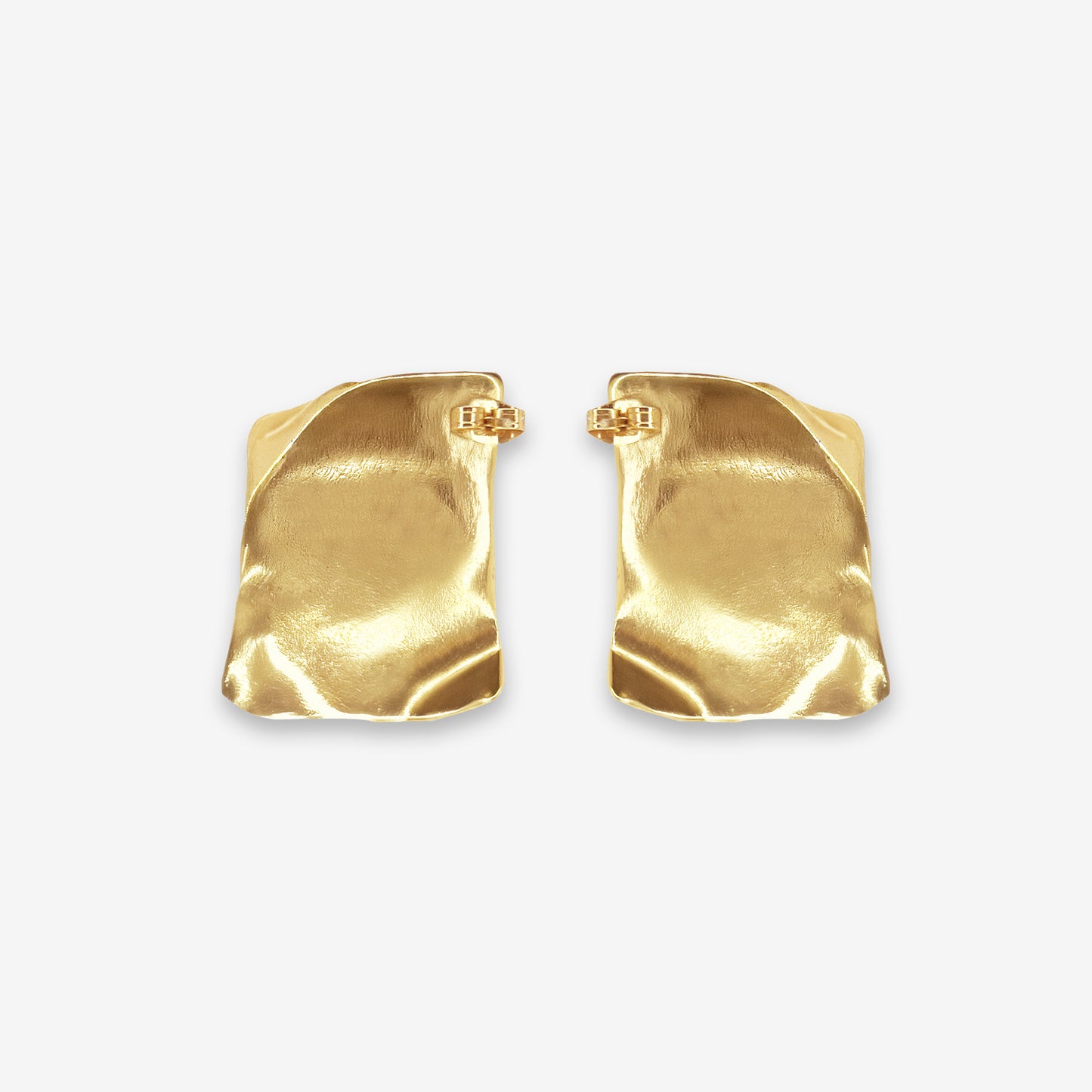 LIQUID WAVE STUDS GOLD