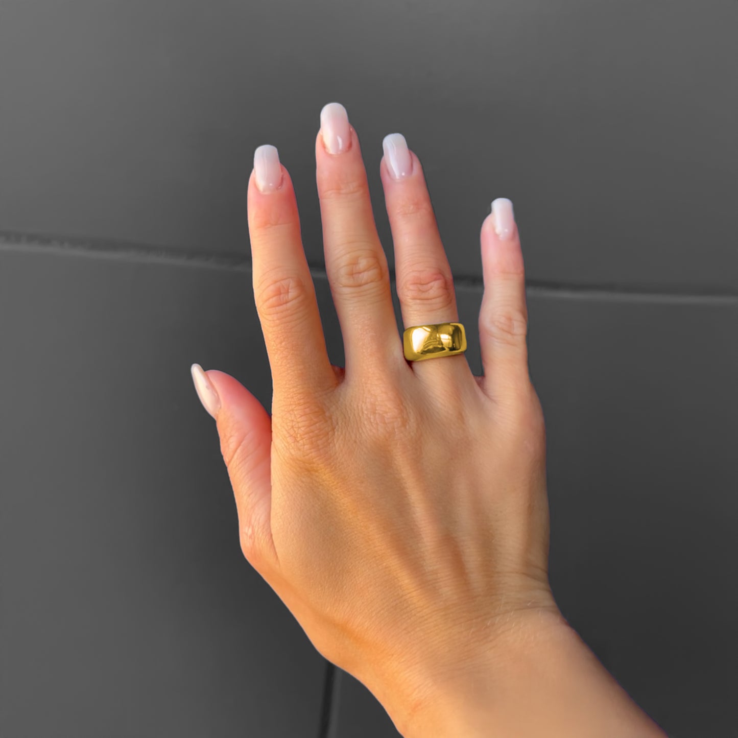 LIQUID DOME RING GOLD