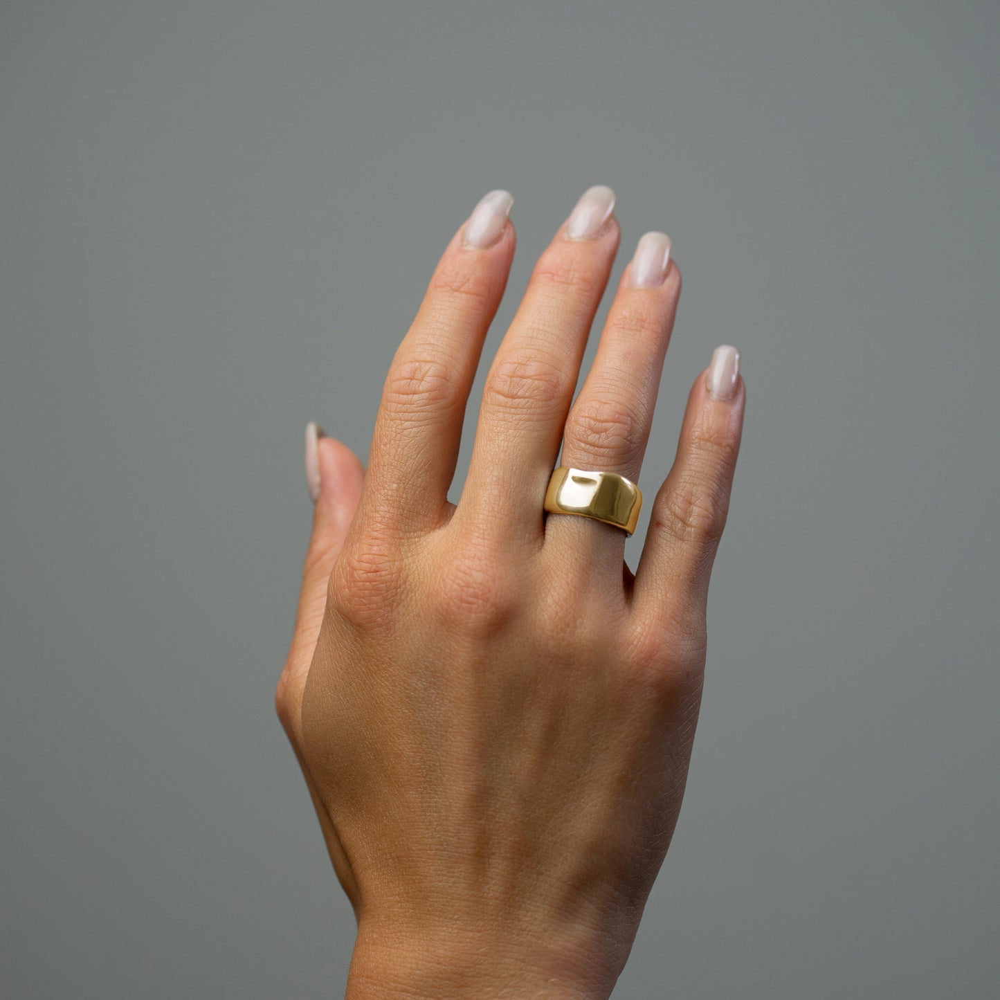 LIQUID WAVE RING GOLD